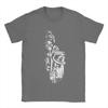 Humor Saxophone White T-Shirt for Men Crew Neck 100% Cotton T Shirt Short Sleeve Tees 4XL 5XL 6XL Tops