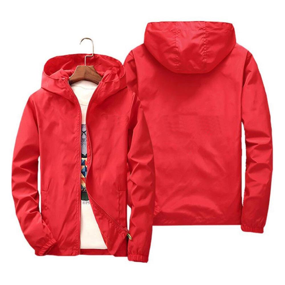 2022 Herren Windjacke: Unifarbene Jacke mit Sonnenschutz, individuellem Logo, Klassen- und Teamuniform, für Frühling und Herbst.