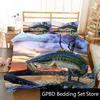 3D Print Carp Hunter Art Bedding Set Double Twin King Duvet Cover Comforter Pillowcase Boys Girls Adults Bedroom