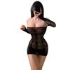 Sexy lingerie rhombus square grace mesh suit perspective temptation one-piece hip wrap