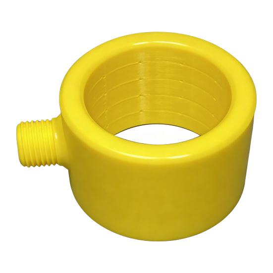 Men Shower Nozzle Powerful Supercharging Hydromassage Standard Thread Interface Fits Most Pipes 360-Degree Ring Water Spray Spiral Nozzle