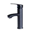Black Electroplated Single-Hole Hot & Cold Bathroom Basin Faucet
