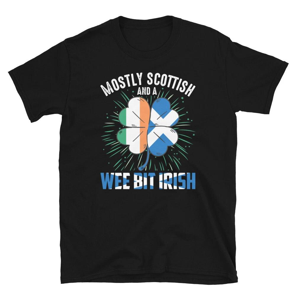 Scottish Wee Bit Irish Ireland Irish Proud T-Shirt M