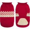Queenmore Warm Dog Sweater, Soft Pet Knitwear, Knitted Pullover, Vlentines Day Gifts Winter Pet Clothes for Small Medium Dogs Cats