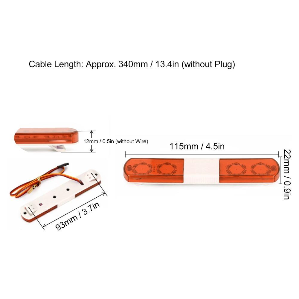 Nine Flashing Modes Alarming Light Multi-Function Alarming Flash Lamp  RC Car Accessories