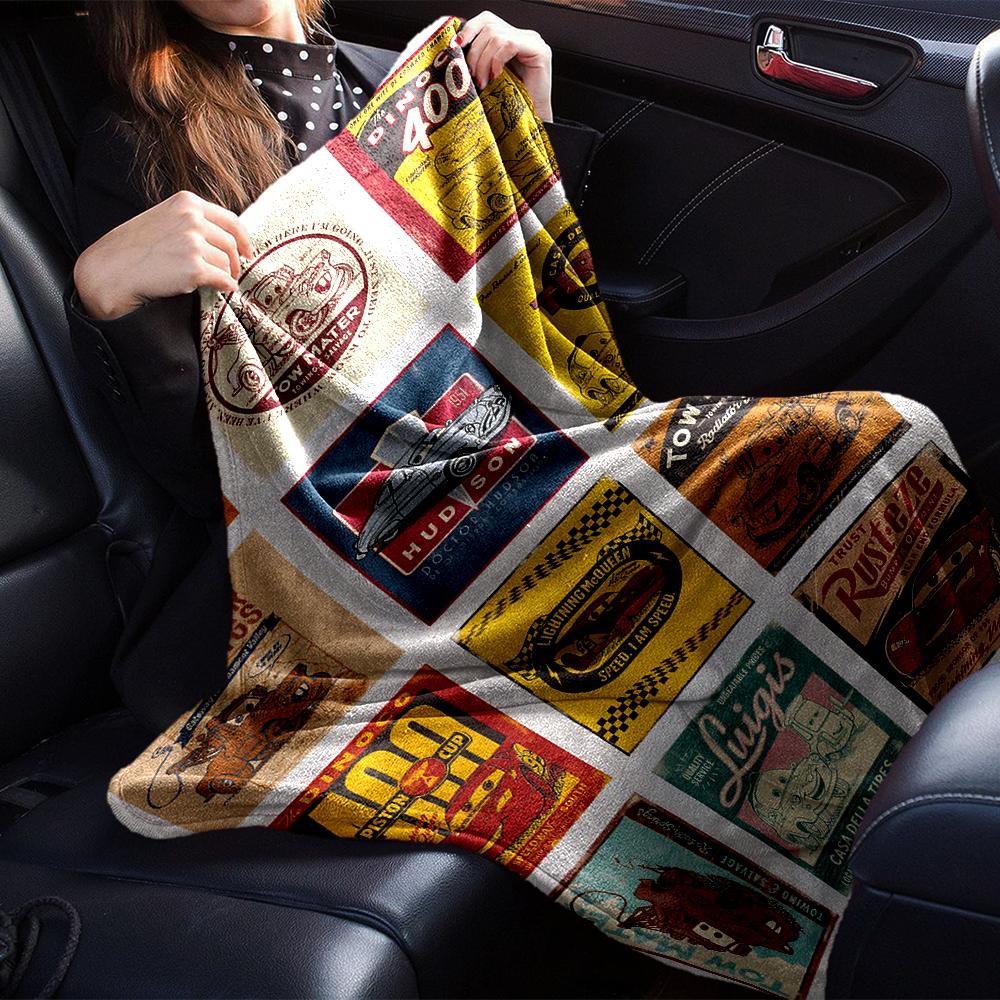Cars Movie Posters Blanket Soft Throw Blanket For Home Bedroom Bed Sofa Travel Office Solid Christmas Blanket