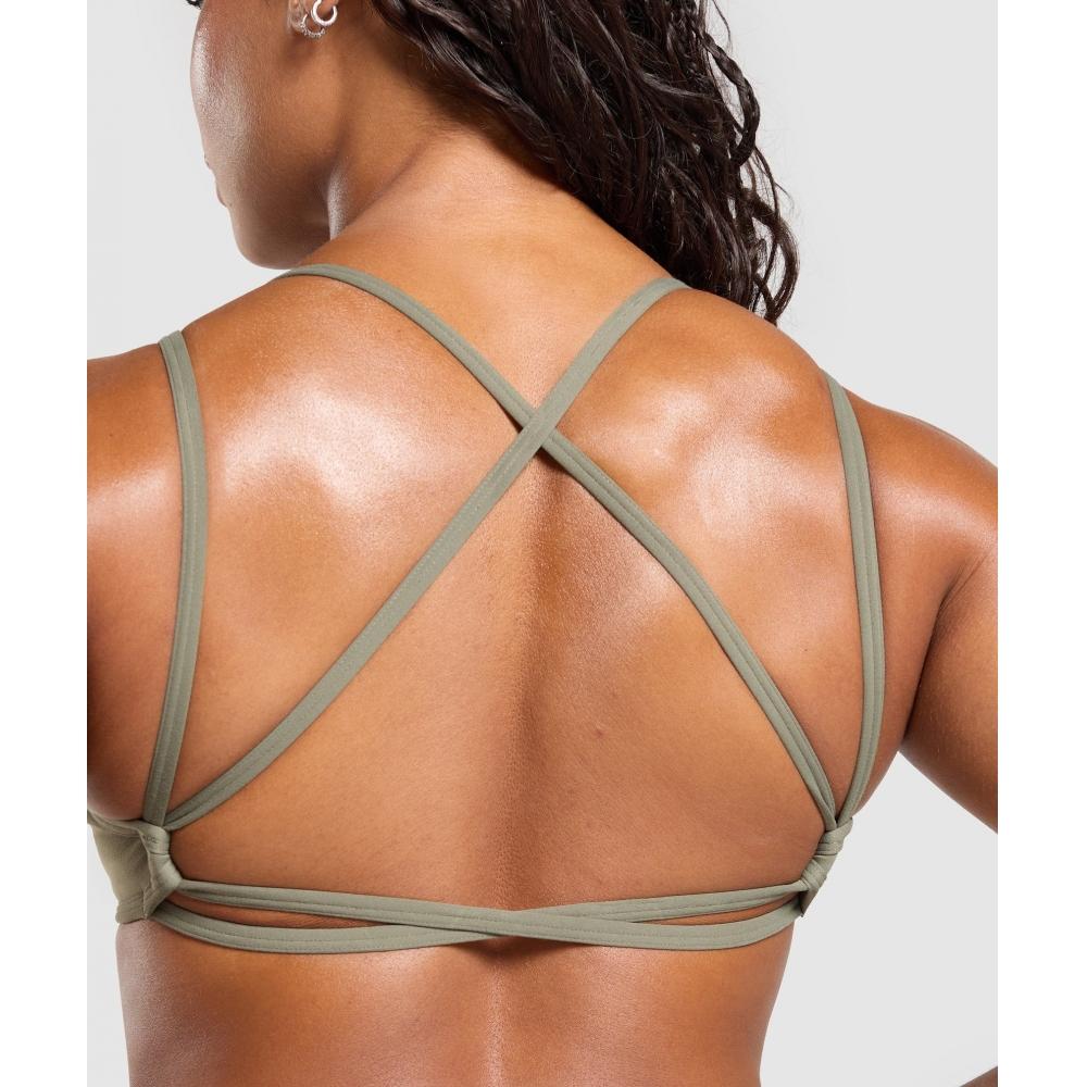 Gymshark Baza sutienului Legacy Verde B1c6u Ech1