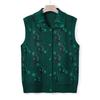 Mom's Autumn New Knitted Sweater Vest Middle-aged and Elderly Women's Vest Cardigan Vest Grandma Autumn Sweater Horse