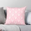 Pastel Pink Ice Cream Doodle Square Pillowcase Polyester Linen Velvet Pattern Zip Decorative Home Cushion Cover X