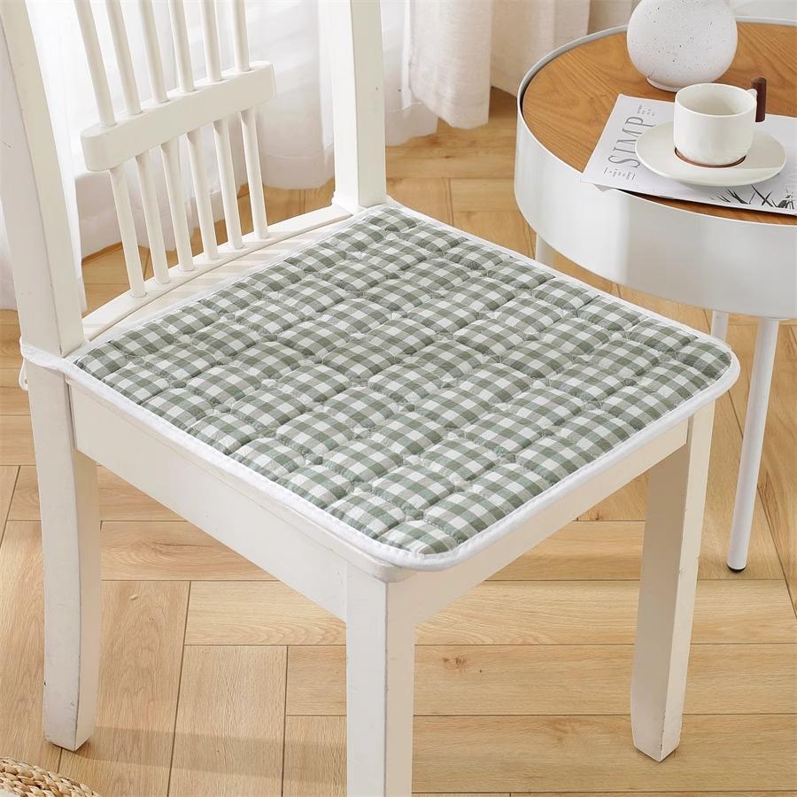 Cotton Chair Cushion Breathable Office Chair Pad Simple Dining Chair Cushion All Season Use