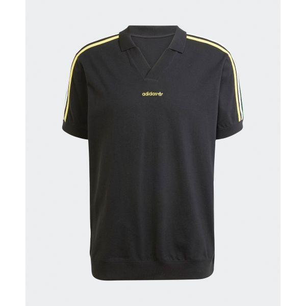 Adidas Originals SS25 Casual Comfortable Loose Versatile Short Sleeve Polo Shirt Men tops Black JD0809