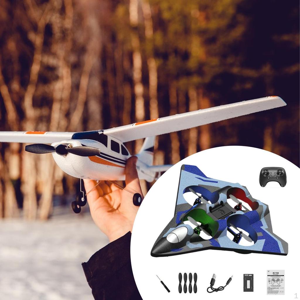 RC Plane Fighter Jet Degree Flip Outdoor Toy Hobby Glider for Adults Children Beginners Teens Gifts