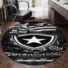 1PC round rug Botafogo Football Club Printed Round Area Rug ,Rug For Home Office, Round Chair Rug, Decorative Carpet Fan gifts Christmas gift