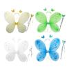 Scintillante Carina Sognante Fata Principessa Angelo Bacchetta Farfalle Ala Cerchietto Festa di Compleanno Halloween Cosplay Costume Accessorio