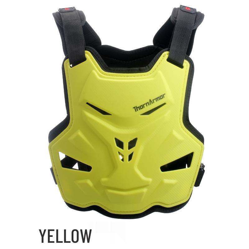 

Summer Off-Road Motorcycle Protective Gear: Anti-Fall Chest & Back Protector with Hemp Rope Pattern Armor One Size жёлтый