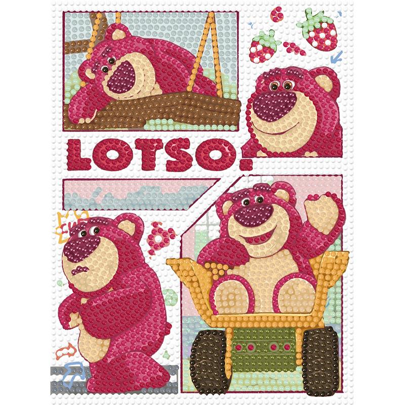 

Набор для алмазной вышивки «Сделай сам» с рамкой, Клубничный медведь, полная круглая мозаика, 5D набор для вышивания крестом «Сделай сам», украшение для дома с рамкой, коллекция хобби для рукоделия Round 15x20 cm with frame