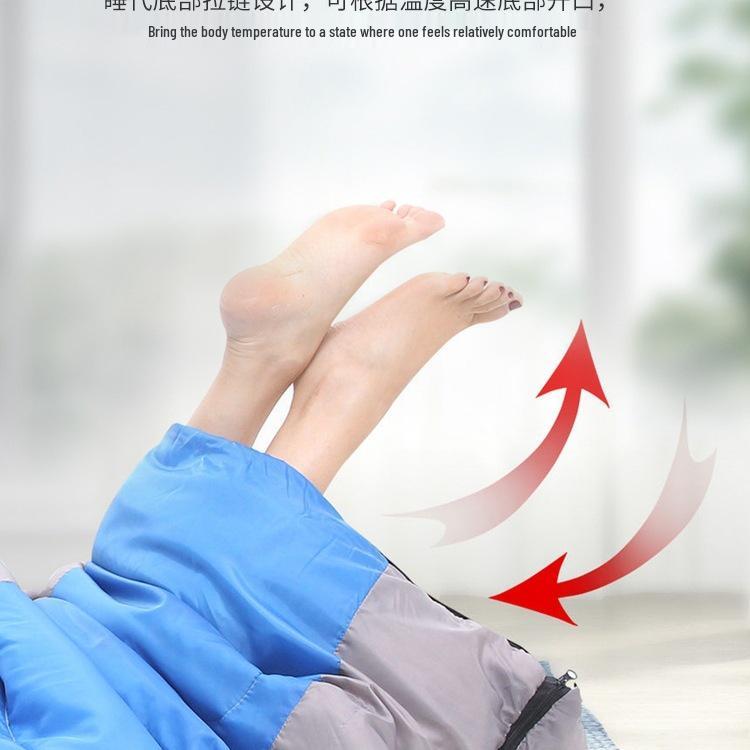 Vier-Jahreszeiten Erwachsenen-Schlafsack: Dick, Kältefest, Perfekt für Outdoor-Wintercamping