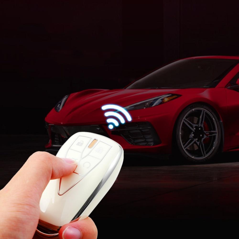 4 Tlačítka TPU Obal na klíč od auta pro Changan CS35 PLUS CS75 PLUS CS55 PLUS