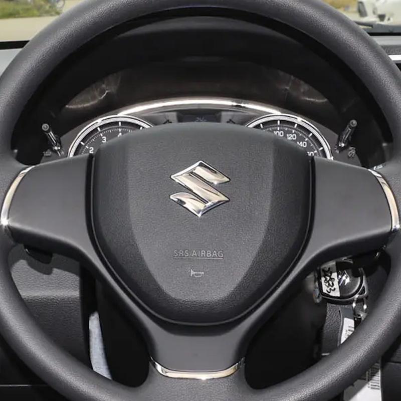 S Logo Car Steering Wheel Center Emblem Badge Sticker For Suzuki Tianyu SX4 Shangyue Ruiqi Alto Swift Baleno Interior Accessorie