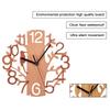 Wooden Wall Clock 8.7in Diameter White Double Layer Ultra Quiet Silent Wall Clock