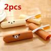 2 Pcs Portable Cute Toothbrush Box Holder Tube Travelling Camping Hiking Storage Case Anti-Microbial Box Toothbrush Holder