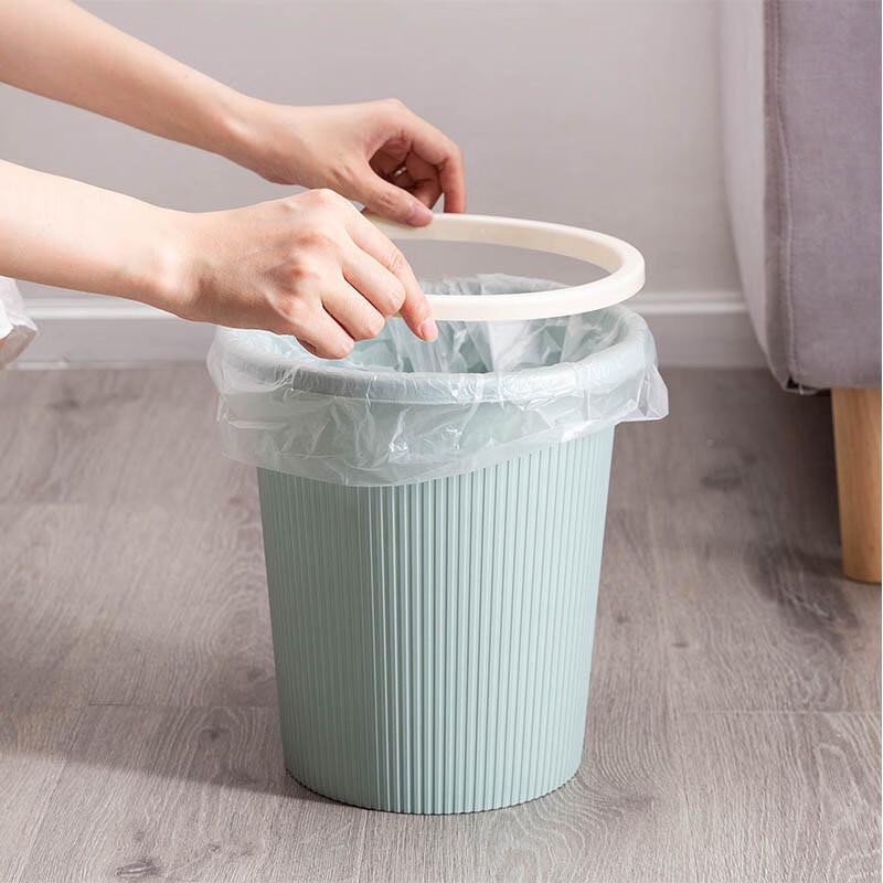 Miaoran Lidless Pressure Ring Trash Can 2-Pack