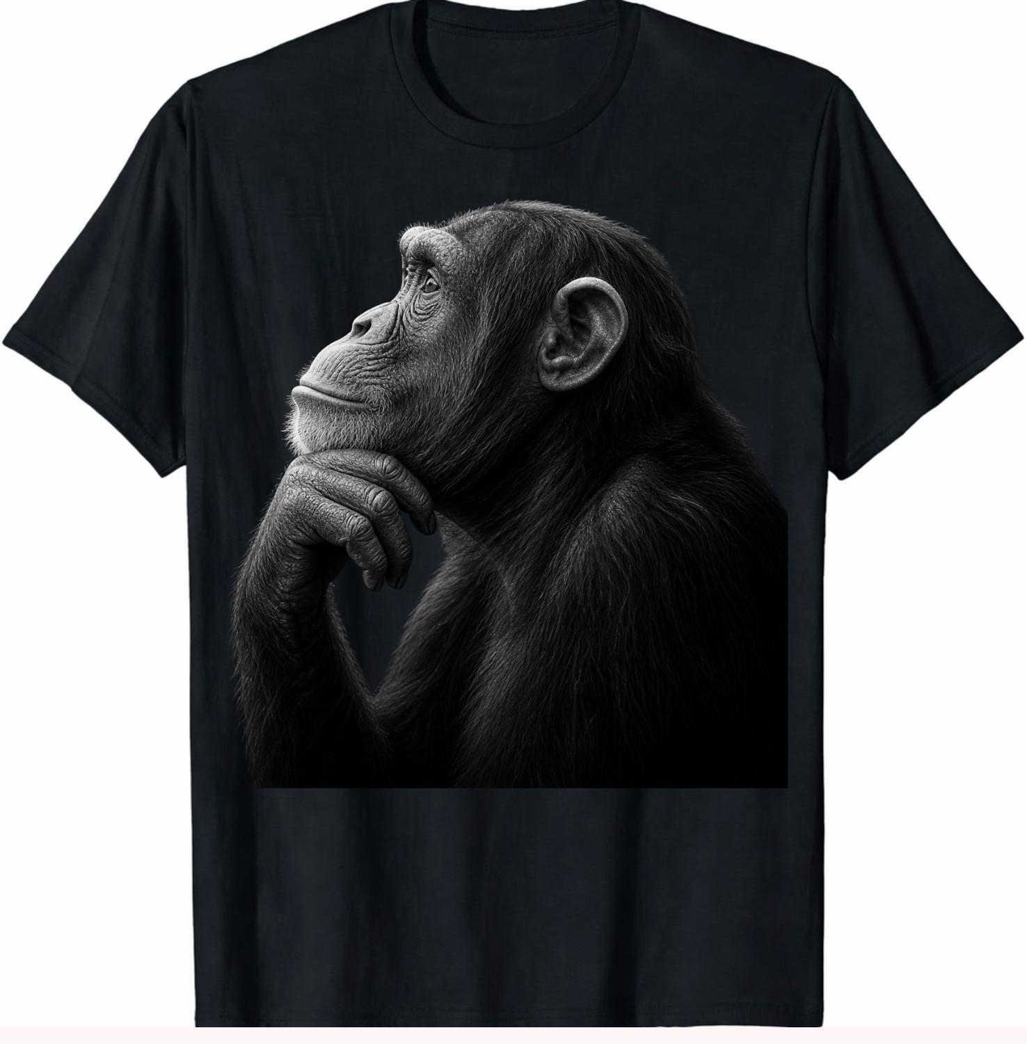 Funny Lion Monkey Meme brainrot Rage Bait Monkey Meme Goft Unisex T-Shirt S разноцветный