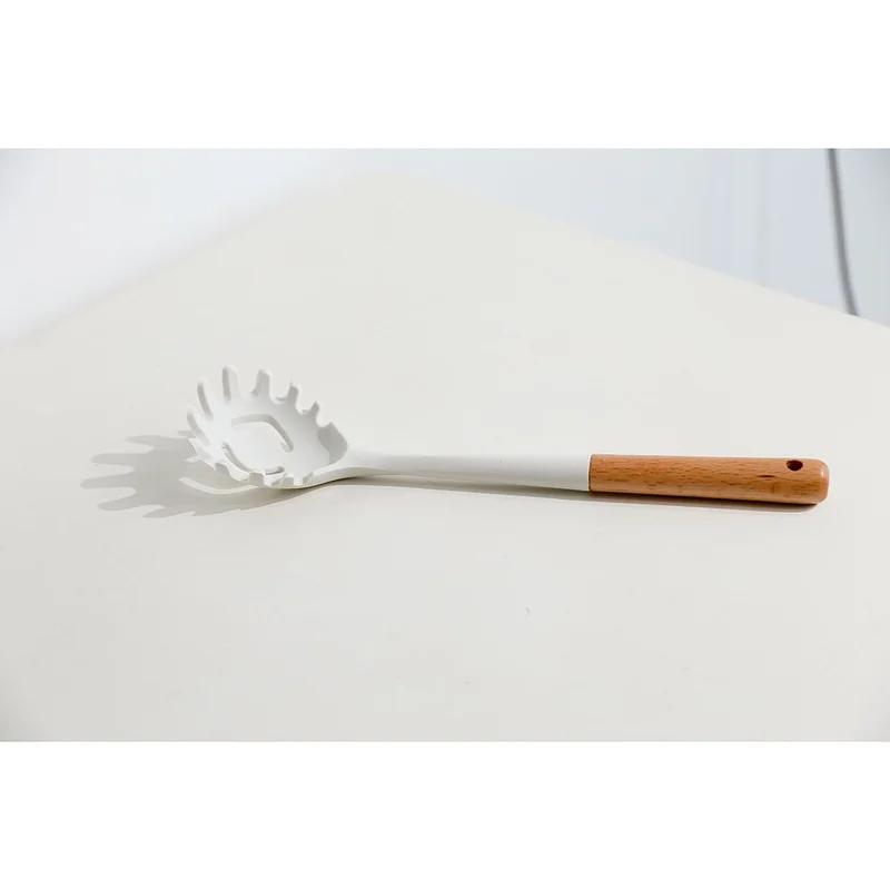 

Набор столовых приборов из силикона премиум-класса, антипригарная лопатка, деревянная ручка, набор кухонной посуды с ящиком для хранения, кухонные принадлежности E