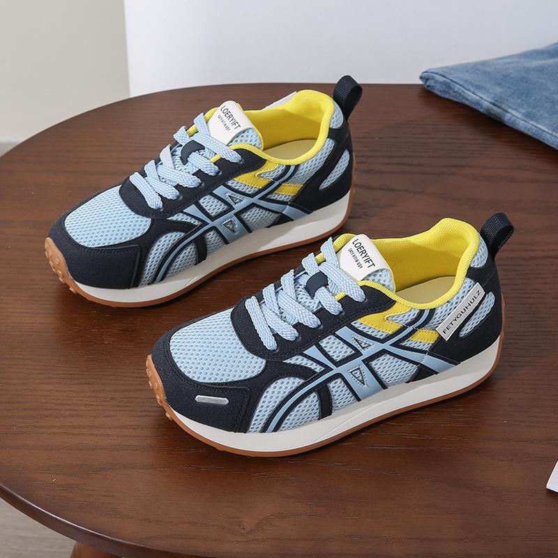 2025 autumn new thick-soled German training shoes women's mesh breathable casual sports shoes fashion trend versatile shoes