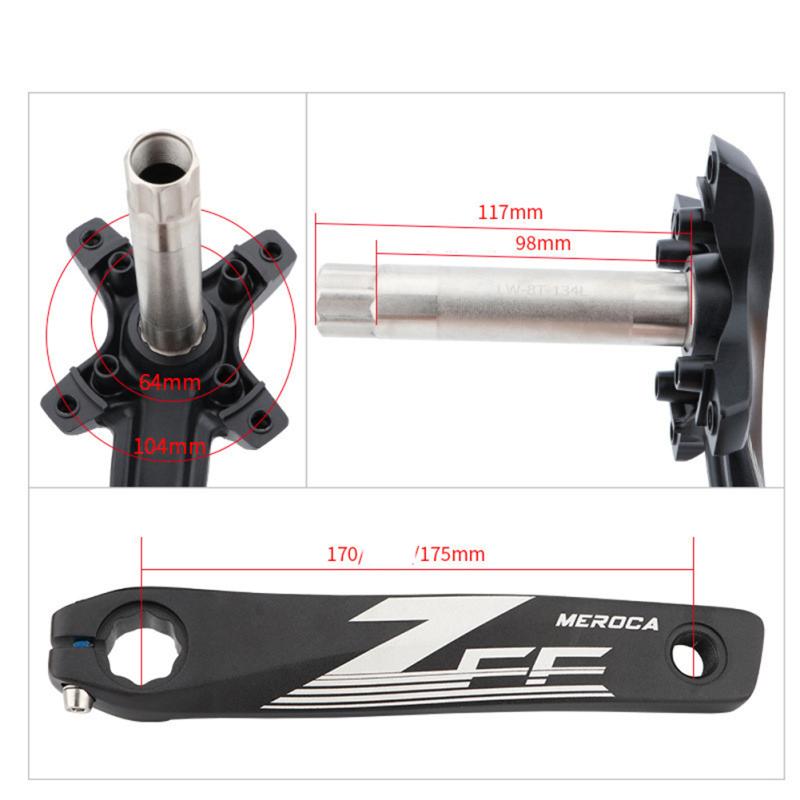 Bicycle  Crankset Mountain Bike Hollow Integrated Crank Chainring Cycling Sprocket