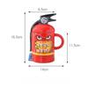 Creative Fire Extinguisher Ceramic Mug, High-value Breakfast Milk Coffee Mugs, Funny Birthday Gift Water Mug,Couple Pairing Cups