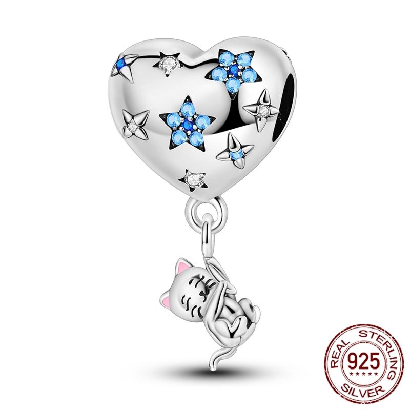 Mula Koppar Blå Resa Flygplan Berlocker Hänge Pärlor Passar Originalpan Armband Smycken För Kvinnor Diy Gåva