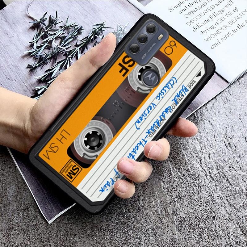 

Vintage Cassette Tape Case for Motorola G Stylus 5G G Play G35 G45 G54 G24 G86 G04S E13 E14 E32 E32S Moto G35