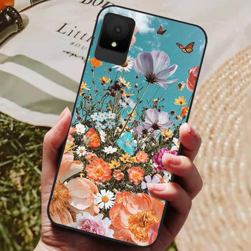 For TCL 502 Case Shockproof Soft Silicone TPU Bumper for TCL 502 Global Cover Cat Luxury  TCL502 Cute Cartoon Shell