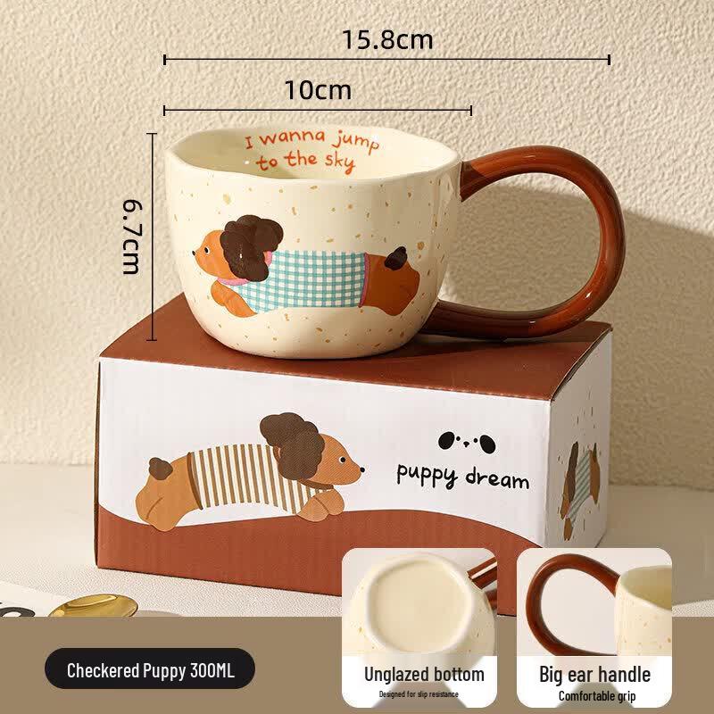 WOSSYO Ceramic Mug with Coaster