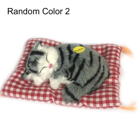 Simulation Mini Cat High Simulation Breathable Birthday Gifts Cloth Pad Plush Cats for Kids