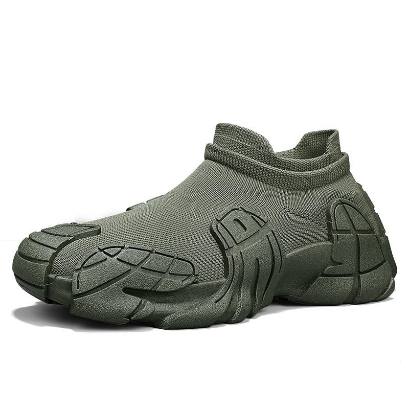 Summer breathable thin mesh fly-woven socks shoes new platform shoes dad shoes