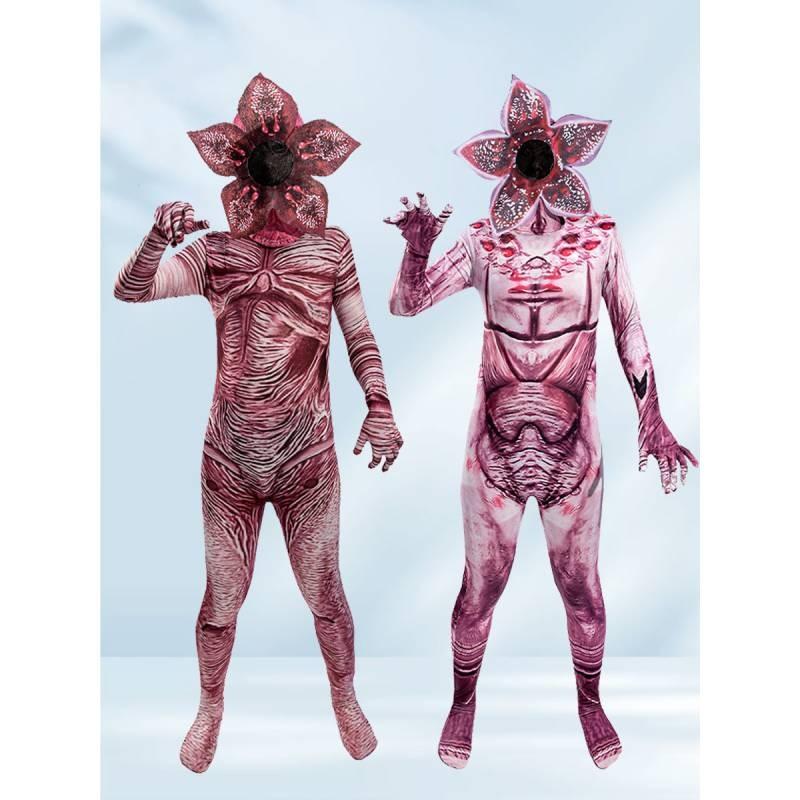 Zombie Cosplay Chomper Costume Horror Role Play Jumpsuits Performance Stage