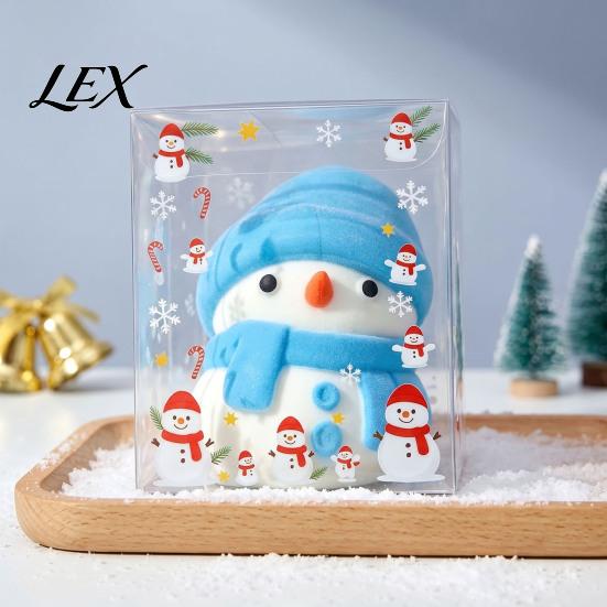 Holiday Party Favors Christmas Snowman Stress Relief Toy, Soft Xmas Tree Squeeze Toy Cat Paw Sensory Fidget