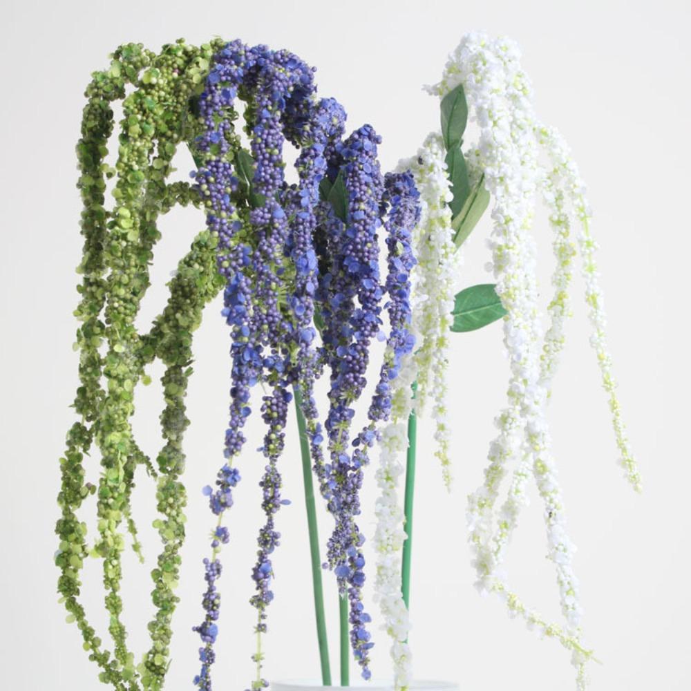 8 Fork Artificial Foam Flower Vine 120cm Green Plant Artificial Wisteria  Home Garden Decor