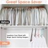 Closet Organizers and Storage, Sturdy Space Saving Hanger for Heavy Clothes, Upgraded Cascading Hangers, Magic Closet Organization Clothes Hangers,