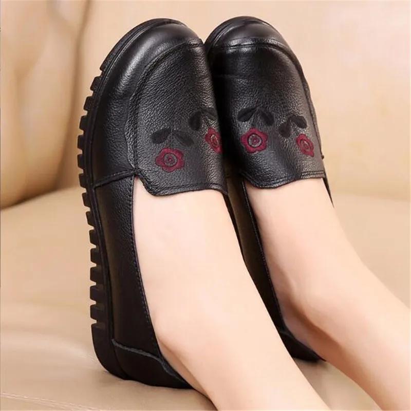 

Женская повседневная обувь из натуральной кожи, кроссовки для отдыха, женские лоферы слипоны класса люкс, женская обувь на плоской подошве 41