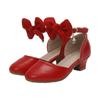 Lucido Lusso Bambini Matrimonio Damigelle Elegante Festa Tacchi Alti Scarpe in Pelle Lunghezza Caviglia Gala Celebrazione Sandalo Elegante da Ragazza