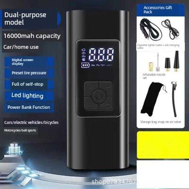 German Imported Wireless Car Air Pump Portable Electric Tire Inflator for Cars, Electric Vehicles, and Motorcycles