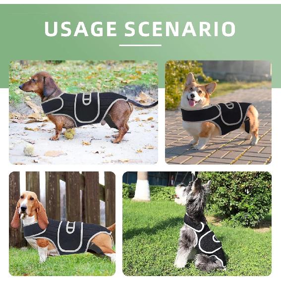 Dog Back Support Brace – Relieves IVDD,Hip Dysplasia, Arthritis & Spinal Injuries Adjustable Breathable Design Spinal Brace Vest