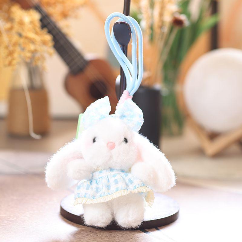 Cute Bunny Plush Keychain With Bow Tie For Girls And Kids