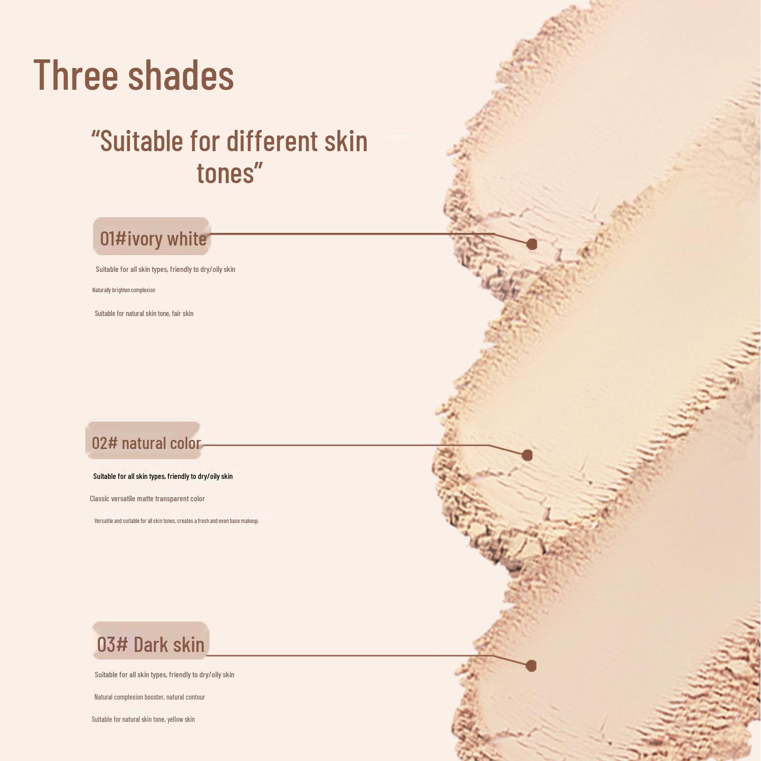 

Пудра для фиксации Willow Qianmu Velvet Light Feather - Роскошный медовый консилер, Долговечный контроль жирности, Водостойкая, Потостойкая L001. 02# Natural