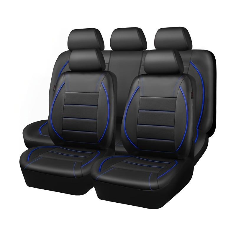 Universal PU Leather Car Seat Cover for Front Seats - All-Season, One-Piece Design