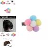 Stylish Pet Wig Accessory Set For Dogs With Cute Brown Bob Hairstyle And Floral Hairpins