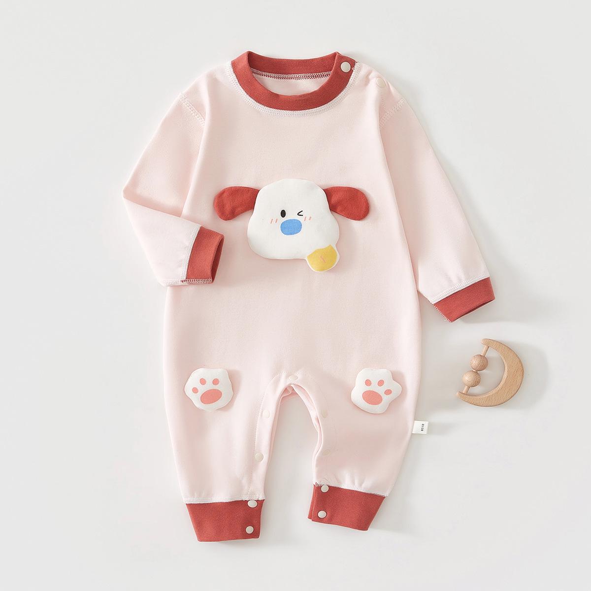 

Newborn Baby Long Sleeve Bodysuit - Spring/Autumn Romper Pajamas Size 66 [58-63cm, 12-15kg]